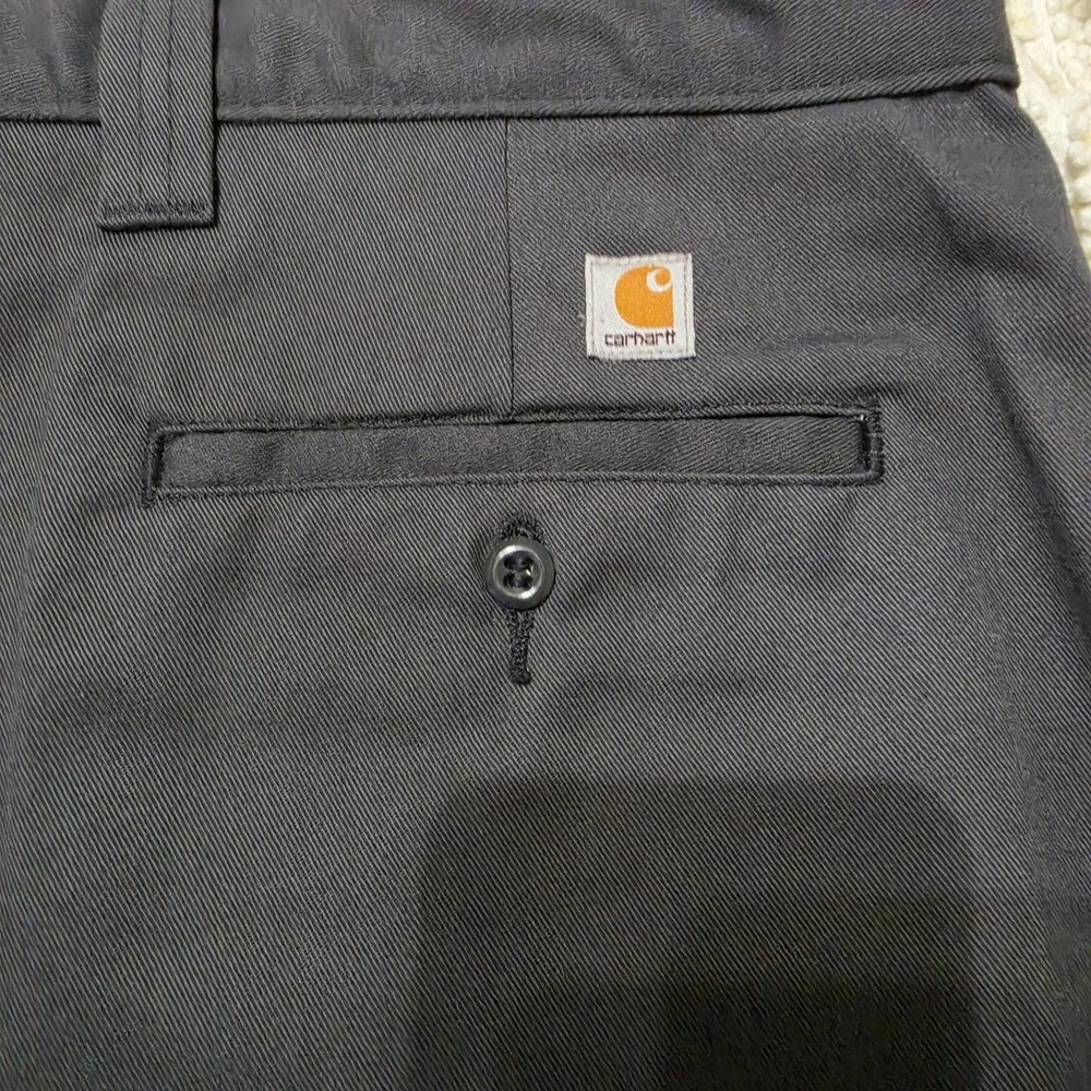 Carhartt Pants 56x32 Mens Grey Blended Twill Work Chino Straight Leg Flat Front